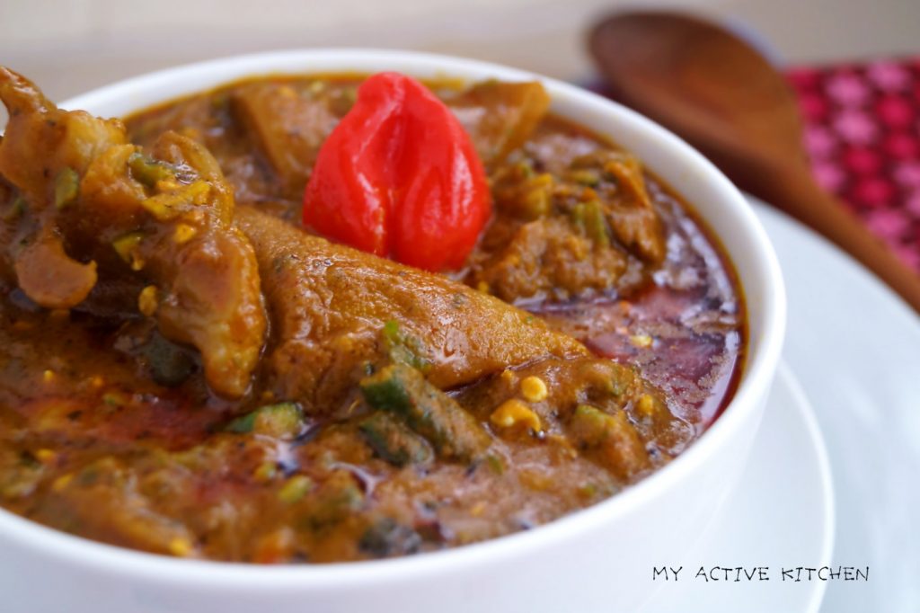 Karo's Banga Okra Soup - My Active Kitchen