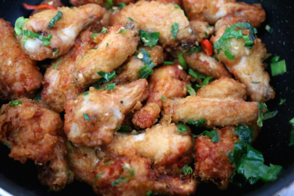 Salt and Pepper Chicken Wings - My Active Kitchen