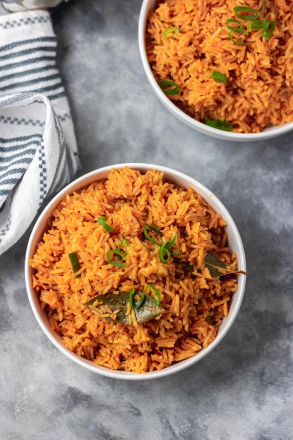 Coconut Jollof Rice - Immaculate Bites